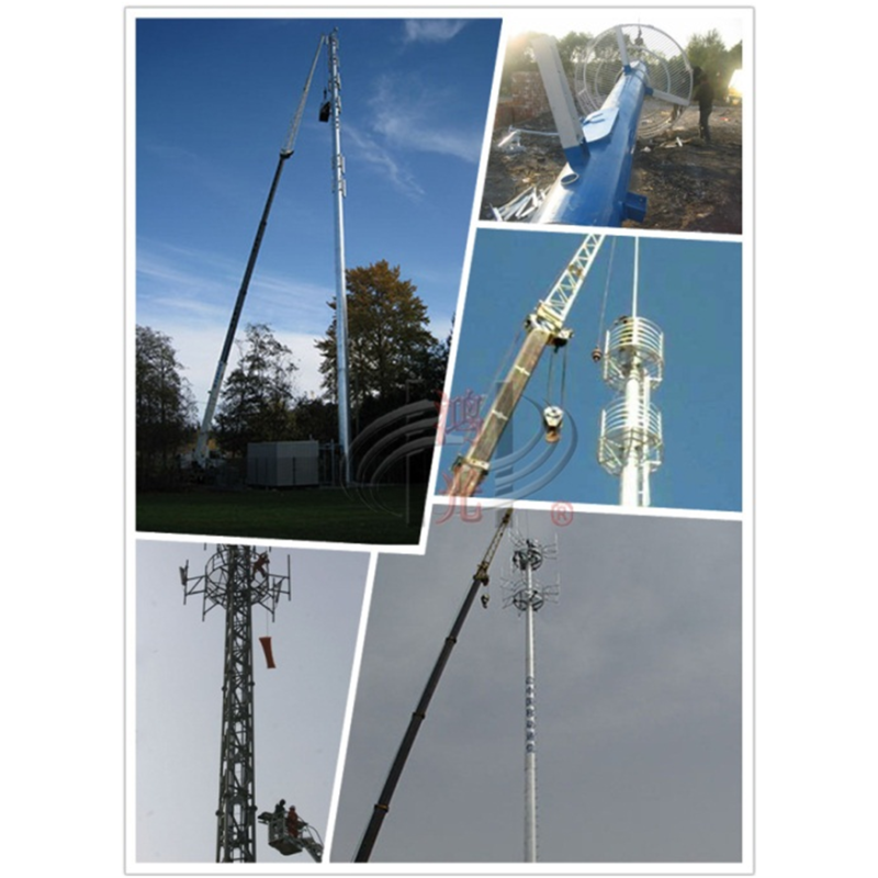 Telecommunication Monopole Antenna Tower Communication Broadcasting Tower