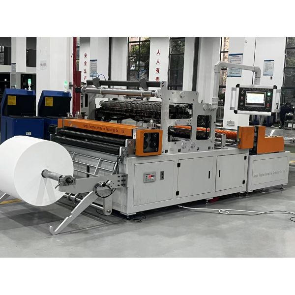 High Efficiency Filter Production Line 300mm Pleat Height Automatic HEPA Filter Pleating And Gluing Production Line
