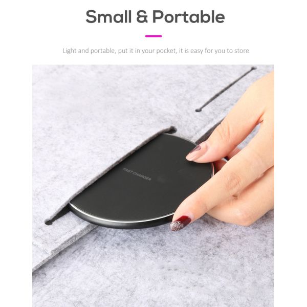 QI Enabled Wireless Charger Metal Case