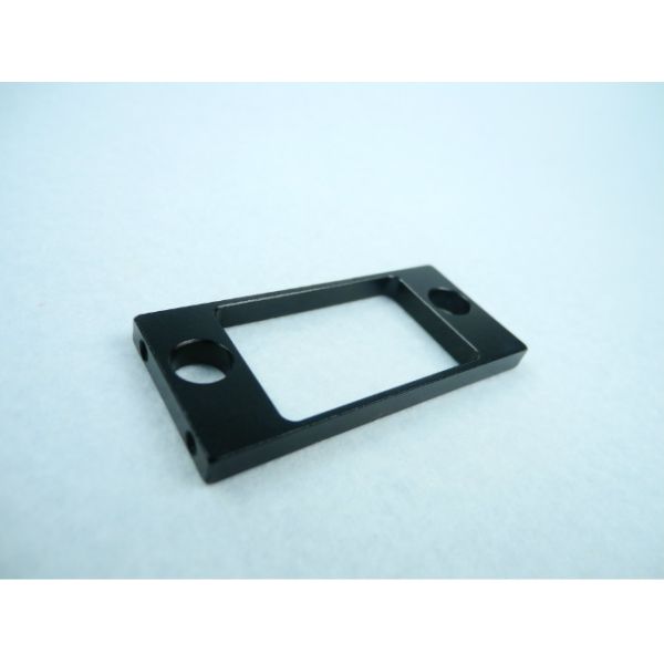 Precision CNC Machined Components 6061 Aluminum Gimbal CNC M3 thread Black Annodized