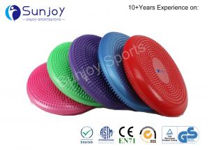 Quality Sunjoy Inflatable Yoga Exercise Fitness Balance Training Office Seat Relax Massage Stability Wobble Balance Board Pad for sale
