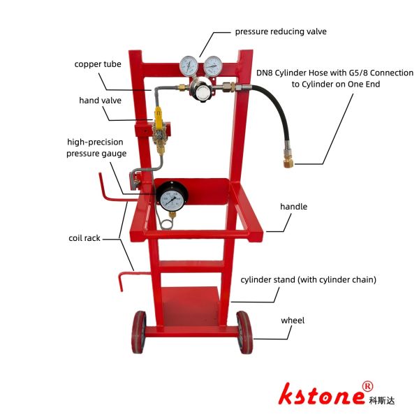 SF6 gas charging cart (without vacuum pumping function)