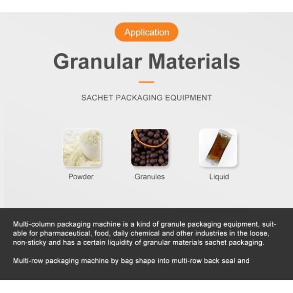 Automatic Multilane 4 Side Seal Sachet Protein Powder Packaging Filling Machine Pouch Colagen Powder Machine