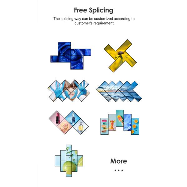 4k Indoor 3x3 Lcd Advertising Display Advertisement Wall Lcd Panel