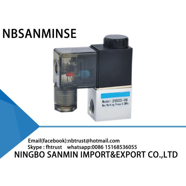 2V Series DC 12 Volt Pneumatic Solenoid Valve 2 Way 2 Position Direct Drive /