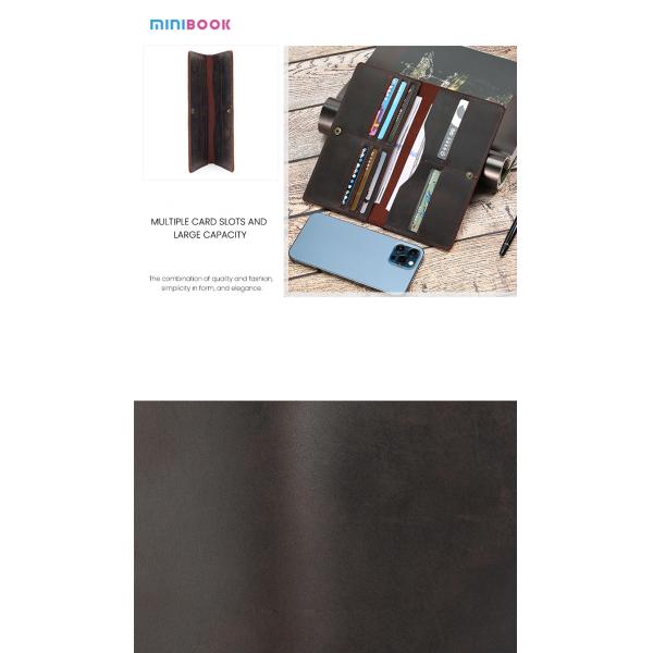 Custom Men's Genuine Leather Wallet with Multi-function Design OEM ODM Acceptable