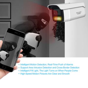 Indoor CMOS Double Light Source Bullet Camera with Night Vision and Memory Card