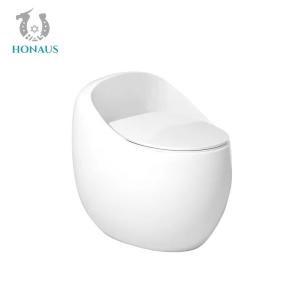 China Ceramic Colored Siphon One Piece Toilet Bowl Egg Design Water Saving on sale