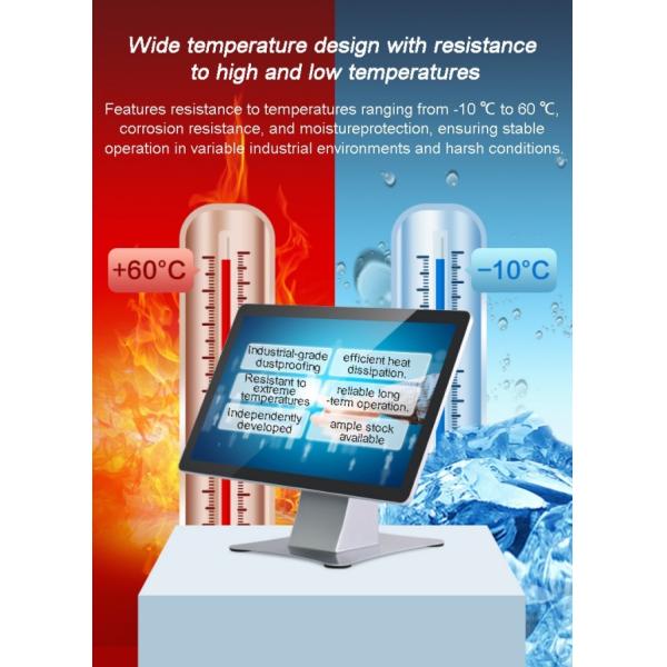 27 Inch IP65 Waterproof 300 Nits High Brightness LCD Display Embedded Metal Industrial Displays