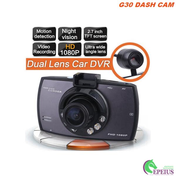 Motion Detection Motion Activated Dash Cam G30 1.3MP With 120 Degree Lens