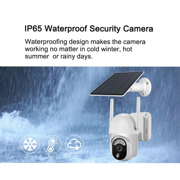 7800mAh Rechargeable Battery Security Camera 2.4Ghz WiFi Wire Free Security Cameras