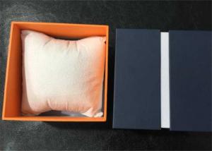 Quality High Glossy Ladies Watch Case Box , Fashional Orange Women Watch Holder Box for sale