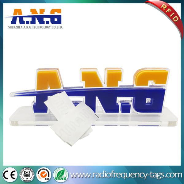 Smart Impinj 4QT Fabric Woven Rfid Laundry Tag For Apparel Garment Tracking