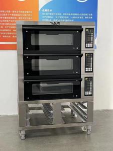 China Yasur 9 Tray Bakery Deck Oven Electric 300c 40x60 3 Deck Bakery Oven on sale