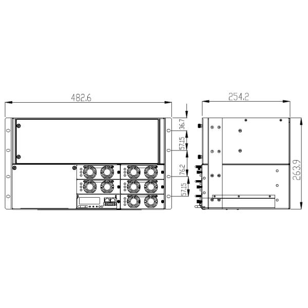 Outdoor BTS Cabinet Telecom Rectifier System