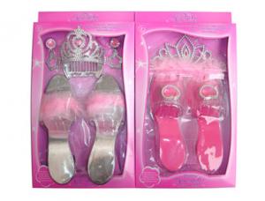 Quality Beautiful toy set for little girls Hot sell princess set with shoes,crown,earring for sale
