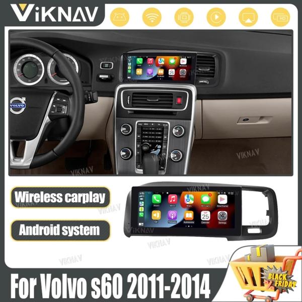 2011-2014 S60 Touch Screen Car Stereo Radio Tesla Style Android Multimedia Player