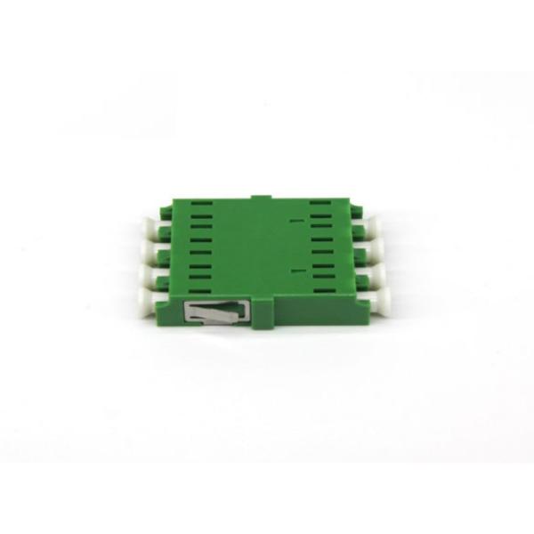 Flanged LC Quad Singlemode APC Optical Fiber Adapter with Insertion Loss≤0.3dB FTTH