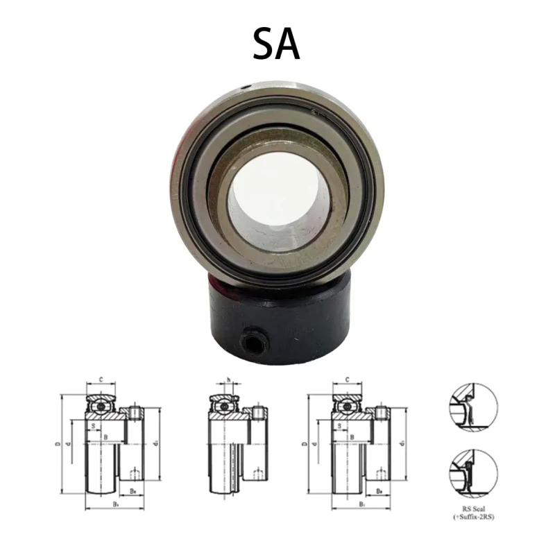 Pillow Block Bearing Bearing and Bearing Housing Ucf Bearings Ex311-32 G2 50.8X120X73/55.6mm Flanged Ball Bearing Insert Bearing