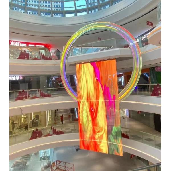 Optional LED Chip Transparent Flexible Indoor/Outdoor Full Color Window Display for Store