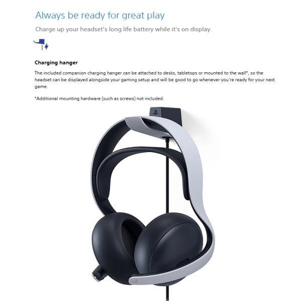 Original So-ny Pulse Wireless Headphone With Dual Noise Cancelling Microphones Play-Station 3D Bluetooth Headset