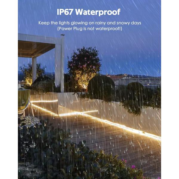 IP65 Warm White Cob 480leds/M High Voltage LED Strip Lights Series