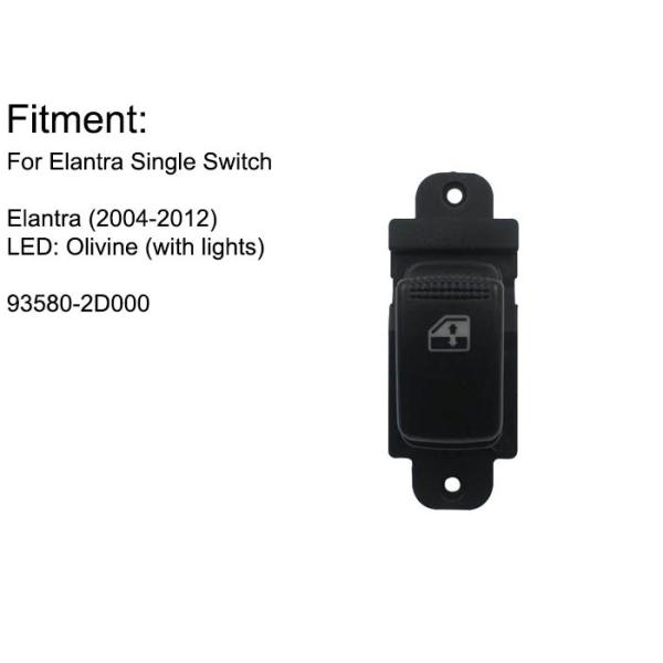 Black Hyundai Electric Window Switch , Window Switch Button Optima Sedona