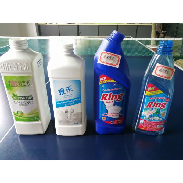 Automatic Sticker Labeling Machine , Liquid Detergent Bottle Labeling Machine 114.6mm Chain Board