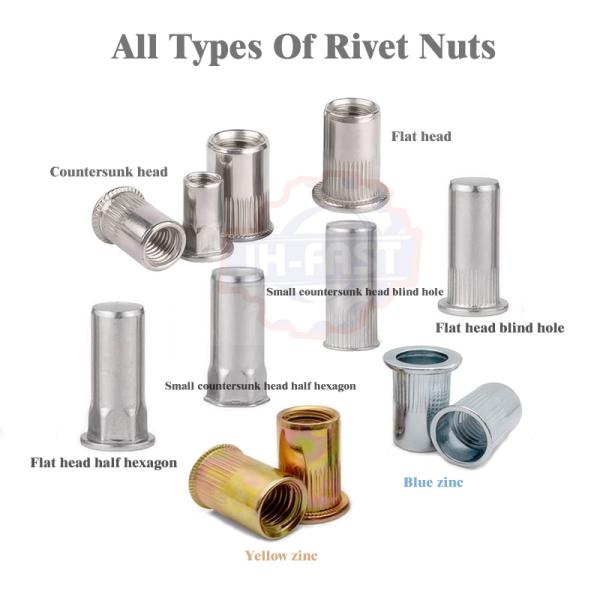 M3 M4 M5 M6 M8 M10 Brass Butterfly Wing Nut Flat Head Rivet Nuts with 100% Inspection