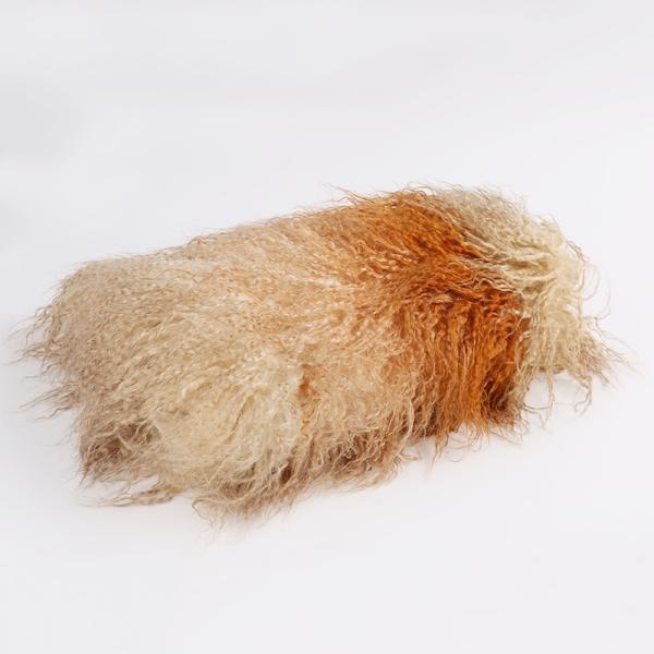 Customize Color Long Pile Artificial Mongolian Fur Fabric in Plain Style from PANTONE