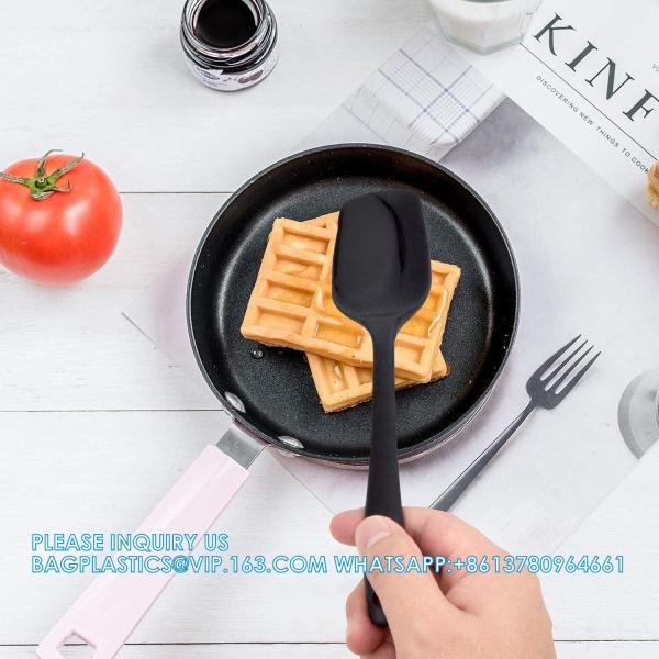 Silicone Rubber Spatula Set For Kitchen Baking, Cooking, And Mixing High Heat Resistant Non Stick Dishwasher Safe