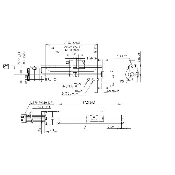 VSM10198 10mm Micro Linear Stepper Motor 3.3V 0.3A