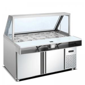 Quality CE R134A Refrigerant 400W Commercial Fridge Freezer for sale