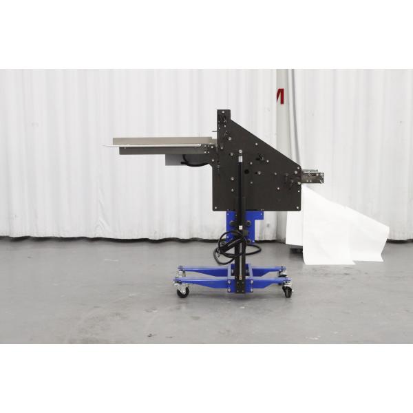 Width 320 Vertical Stacker Machine 220V 250W For Pharmaceutical Outsert Leaflet