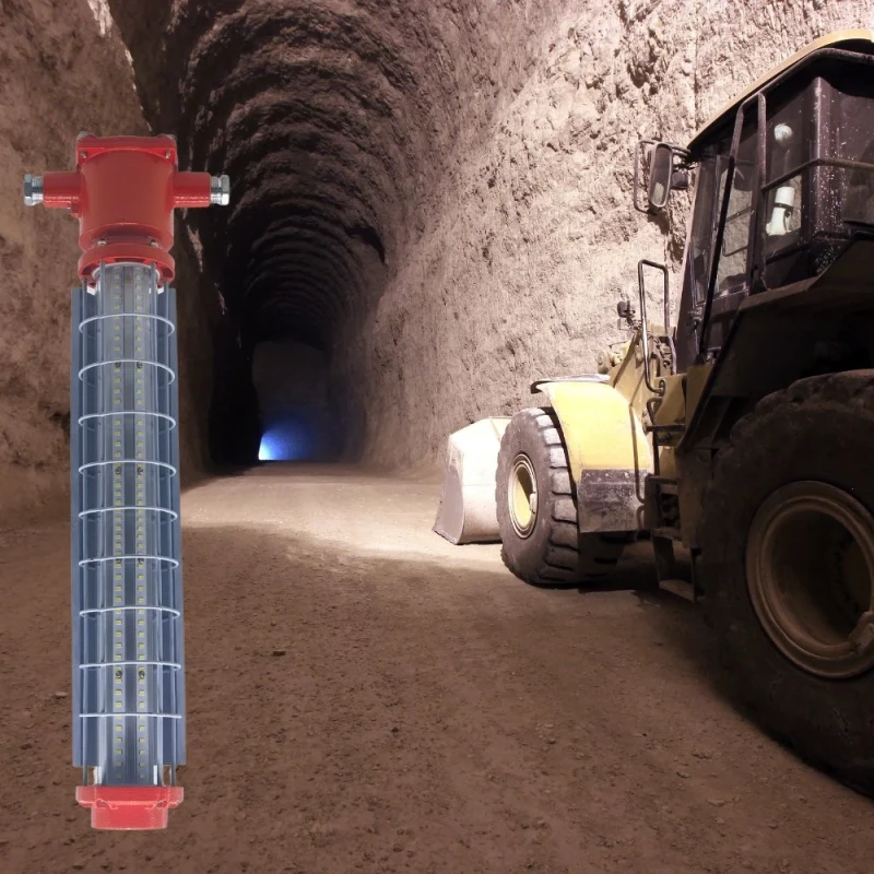 LED Explosion Proof Light Atex Certified IK10 Durable Robust Dustproof Gasoline Harsh Environment Mining Tunnel
