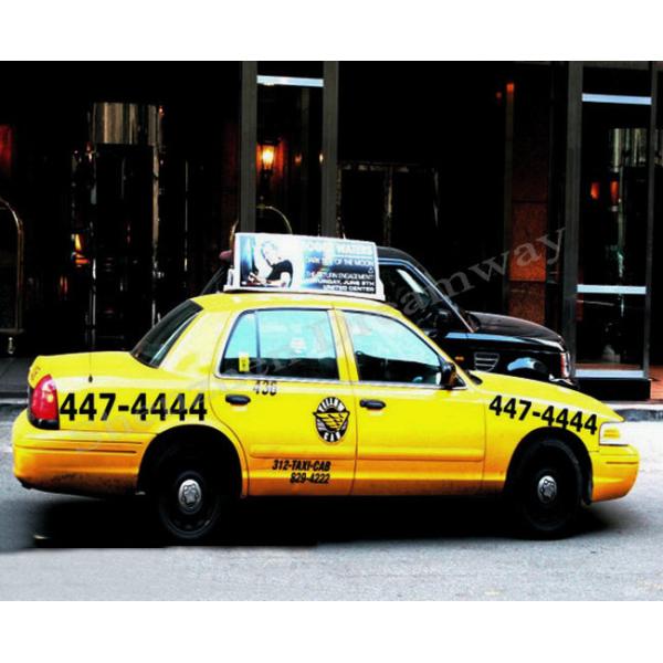 Digital Signage Taxi LED Display Full Color P5 192×64 Pixels Screen Resolution