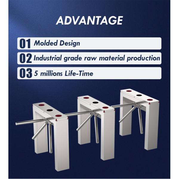 L129 Tripod Turnstile Gate Hydralic Draper Driver 1.5mm Thickness With High Safety