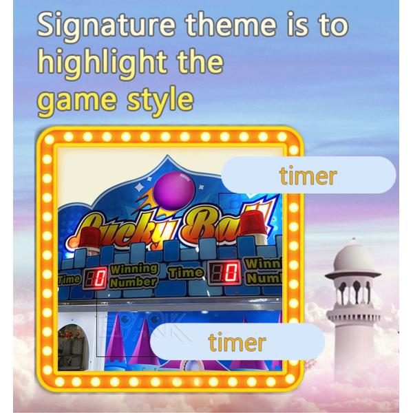 Amusement Park Pushing Ball Skill Machine For Kids Over 5 Years Old