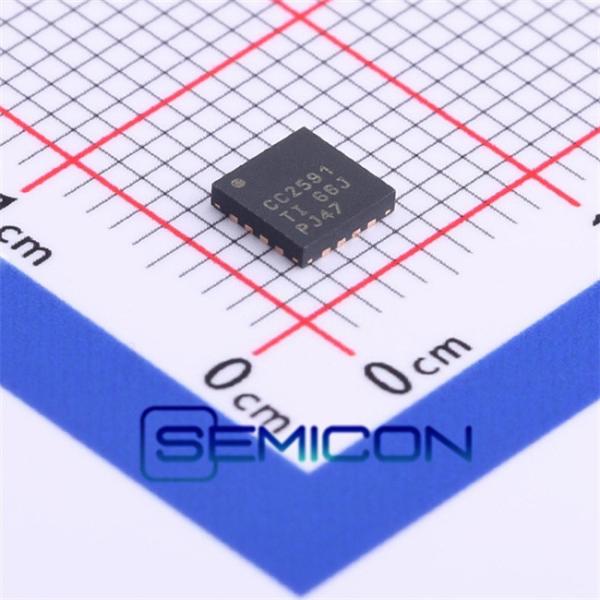 CC2591RGVR SEMICON CC2591 Transceiver RF Front End Chip QFN16 CC2591RGVT