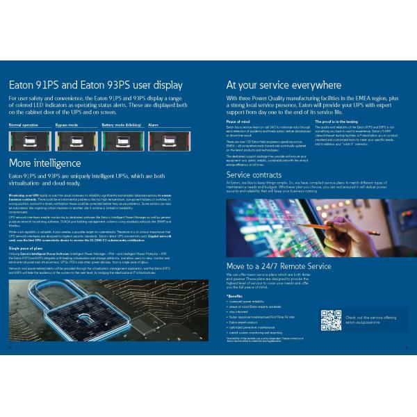 160kVA 3-Phase 10kVA Eaton 93PS Series UPS Power Supply System for Telecommunications