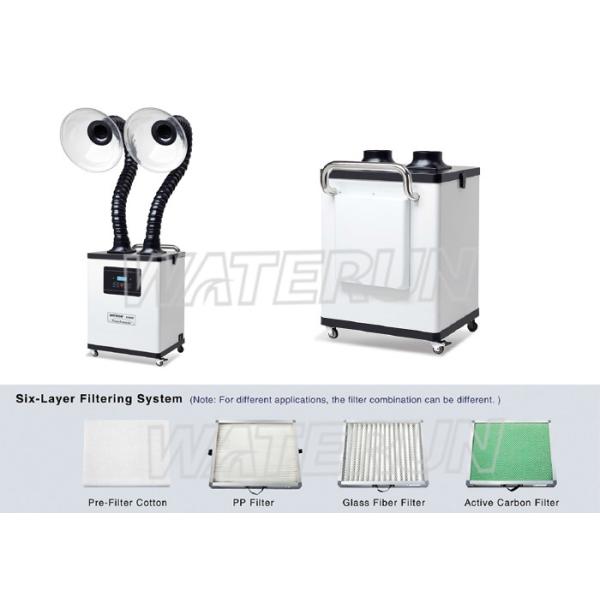 Adjustable Digital Hair Salon Fume Extractor System Air Purifying With Handrail