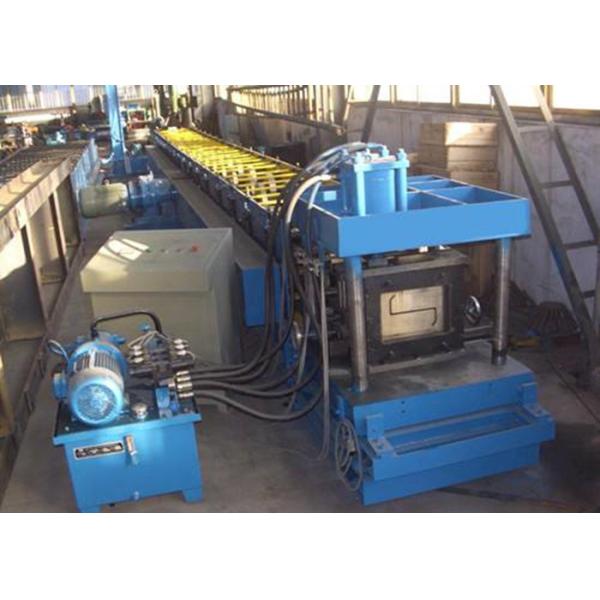 Galvanized Metal Purlin Roll Forming Machine , Door Frame Roll Forming Machine