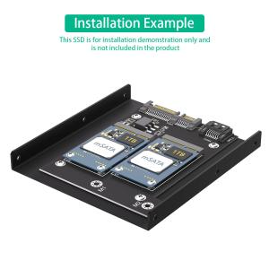 Upgrade Version Dual MSATA SSD To Dual SATA3 Converter Adapter Card With 3.5