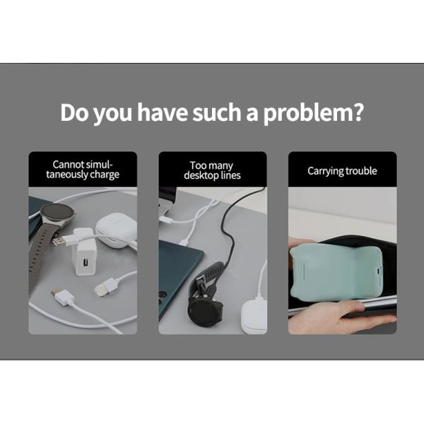 Black ABS Metal Paint Compact Wireless Charger For Fast And Stable Power Supply