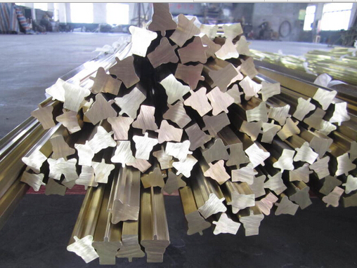 Anti Oxidation CuZn39Pb3 Solid Brass Lock Profiles High Hardness