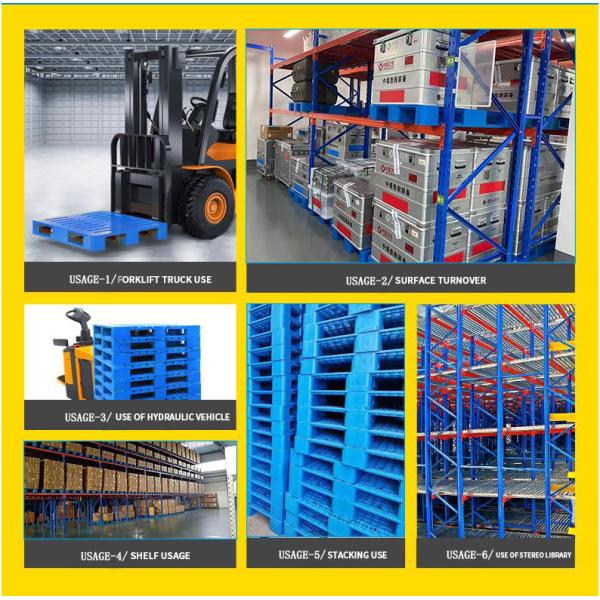 Euro Stackable Recycled Plastic Pallets 1000*1200mm Flat Top Plastic Pallets