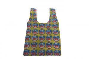 Quality Eco Friendly Mini Folding Tote Bag Full Color Sublimation Printing T Shirt Shape for sale