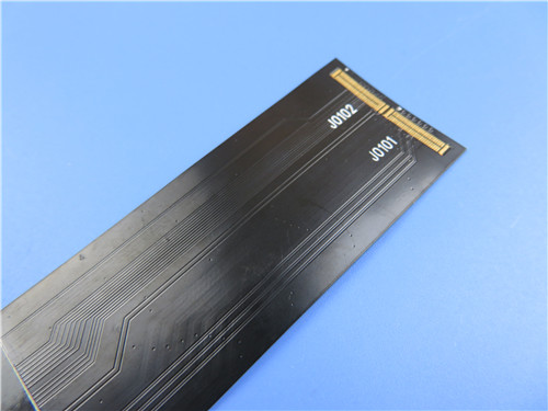 GPS Navigation PI Substrate Flexible PCB Board With Black Solder Mask