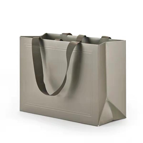 Coated Paper Custom Printed Gift Bags With Handle Offset printing