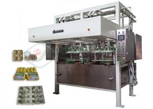 Quality Low Noise Pulp Tray Making Machine / Paper Corner Protector Forming Equipment for sale